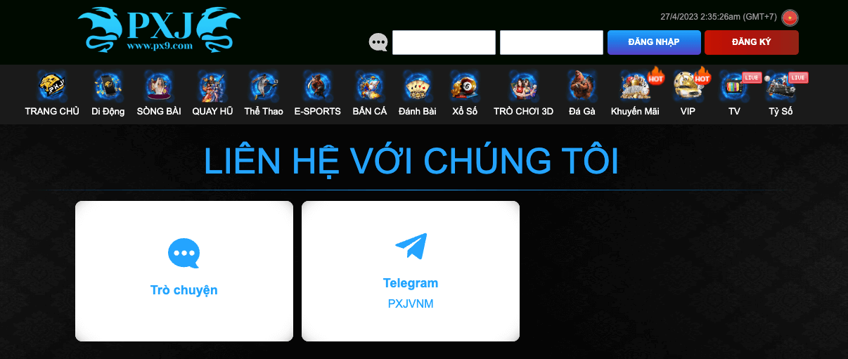 Hướng dẫn đăng ký và chơi game casino trực tuyến ăn tiền thật tại nhà cái PXJ Việt Nam 5